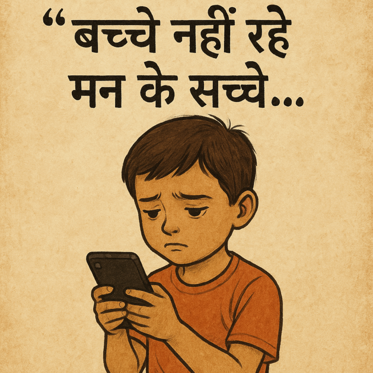 Lost Childhood :  बच्चे नही रहे मन के सच्चे....